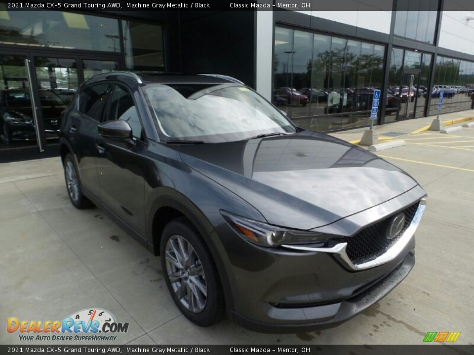 2021 Mazda CX-5 Grand Touring AWD Machine Gray Metallic / Black Photo #1