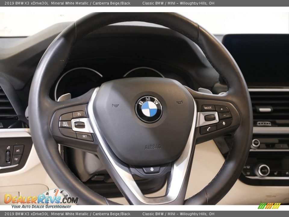 2019 BMW X3 xDrive30i Mineral White Metallic / Canberra Beige/Black Photo #7