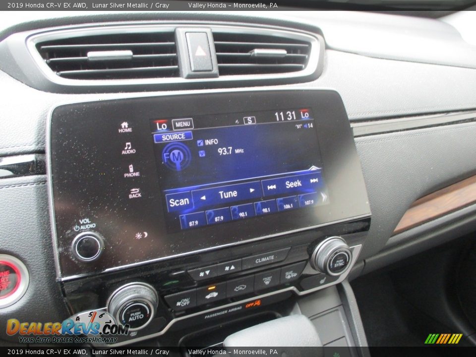 2019 Honda CR-V EX AWD Lunar Silver Metallic / Gray Photo #16