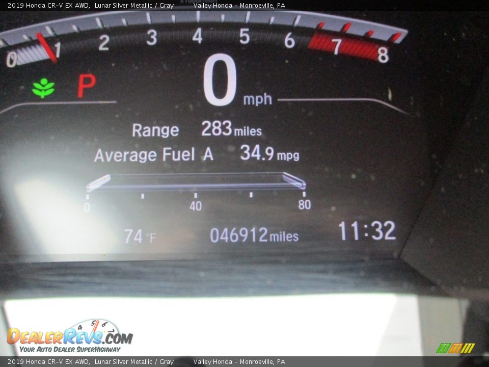 2019 Honda CR-V EX AWD Lunar Silver Metallic / Gray Photo #20