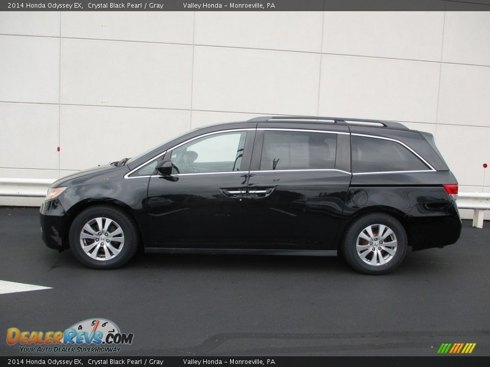 2014 Honda Odyssey EX Crystal Black Pearl / Gray Photo #2