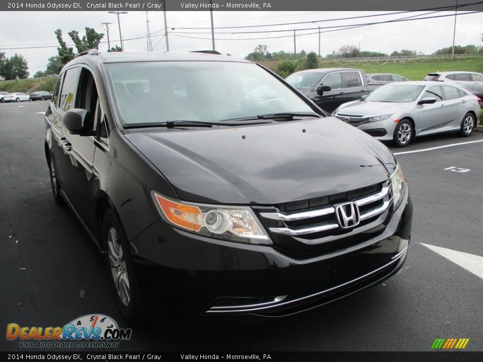 2014 Honda Odyssey EX Crystal Black Pearl / Gray Photo #7