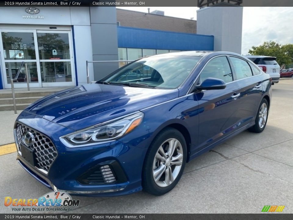 2019 Hyundai Sonata Limited Blue / Gray Photo #1
