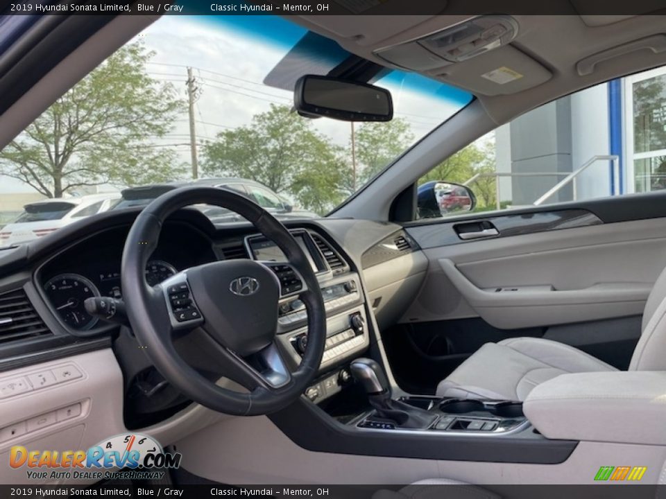 2019 Hyundai Sonata Limited Blue / Gray Photo #3