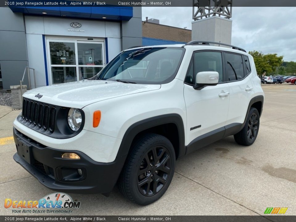 2018 Jeep Renegade Latitude 4x4 Alpine White / Black Photo #1