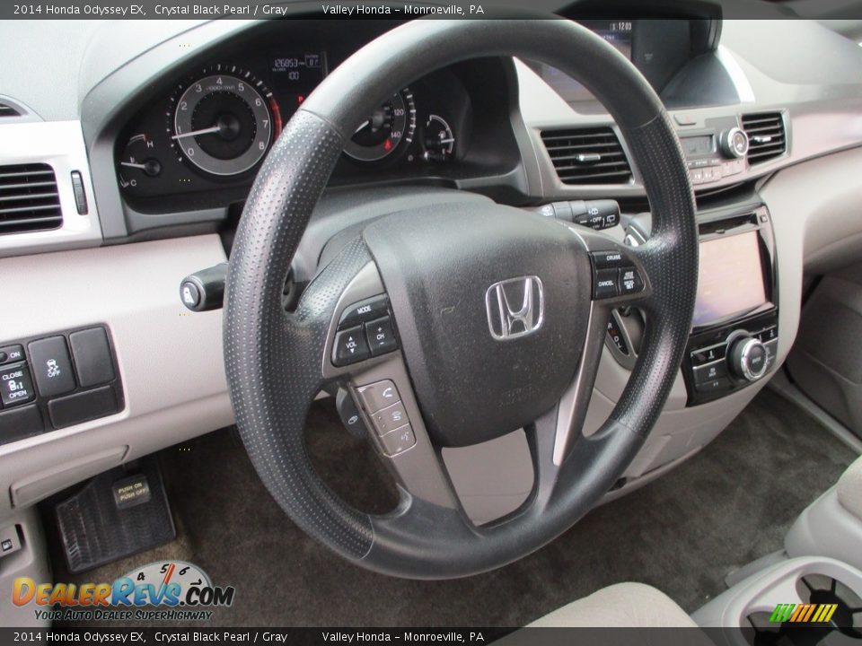 2014 Honda Odyssey EX Crystal Black Pearl / Gray Photo #14