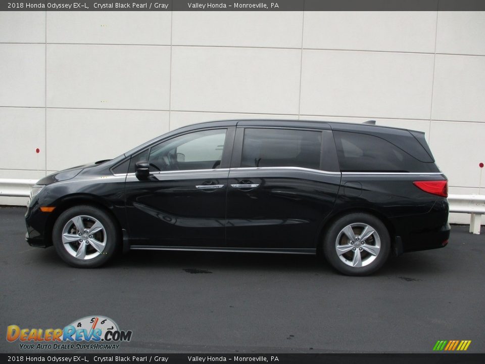 2018 Honda Odyssey EX-L Crystal Black Pearl / Gray Photo #2