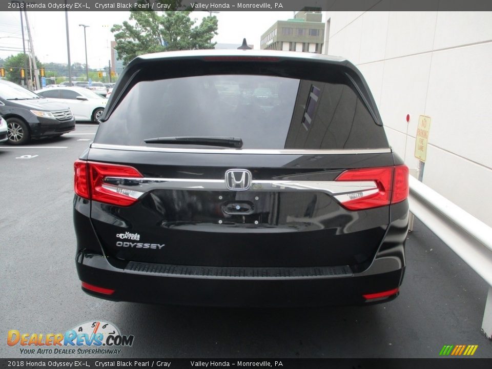 2018 Honda Odyssey EX-L Crystal Black Pearl / Gray Photo #4