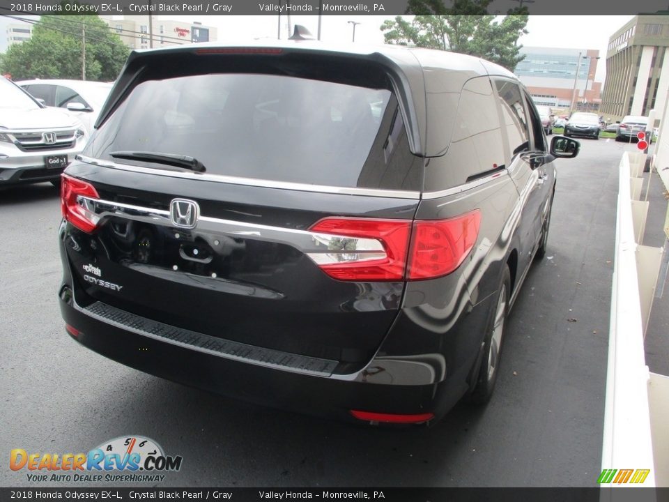 2018 Honda Odyssey EX-L Crystal Black Pearl / Gray Photo #5