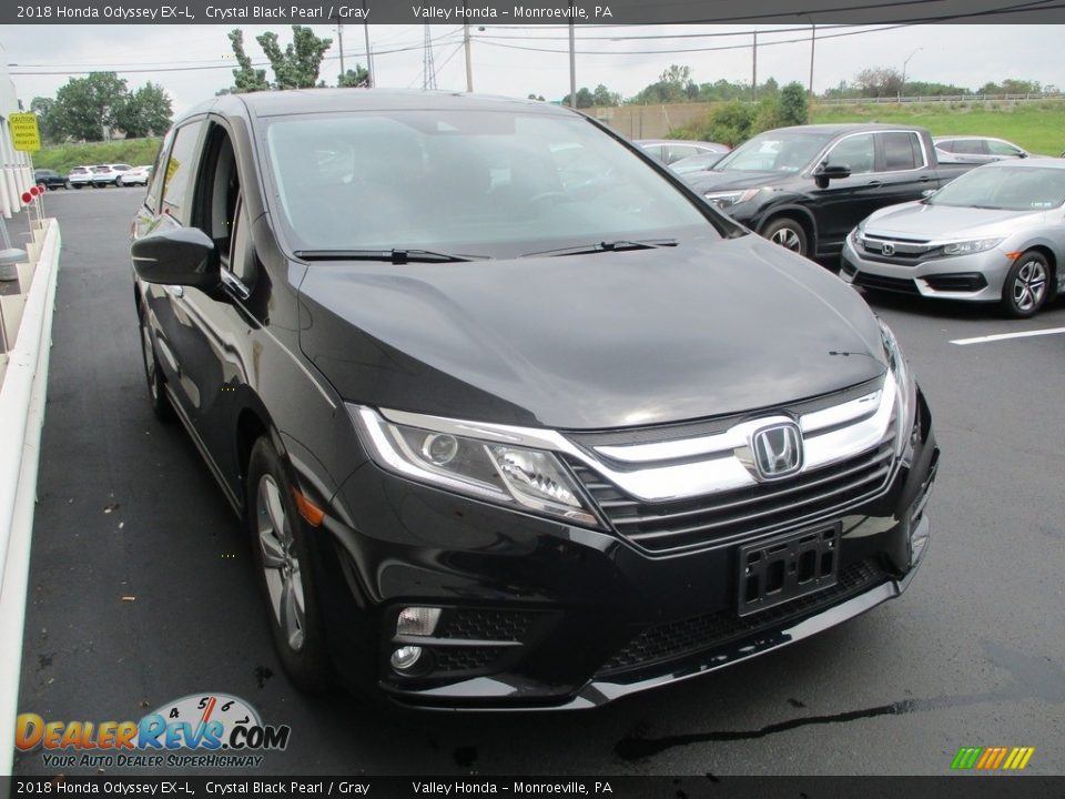 2018 Honda Odyssey EX-L Crystal Black Pearl / Gray Photo #6