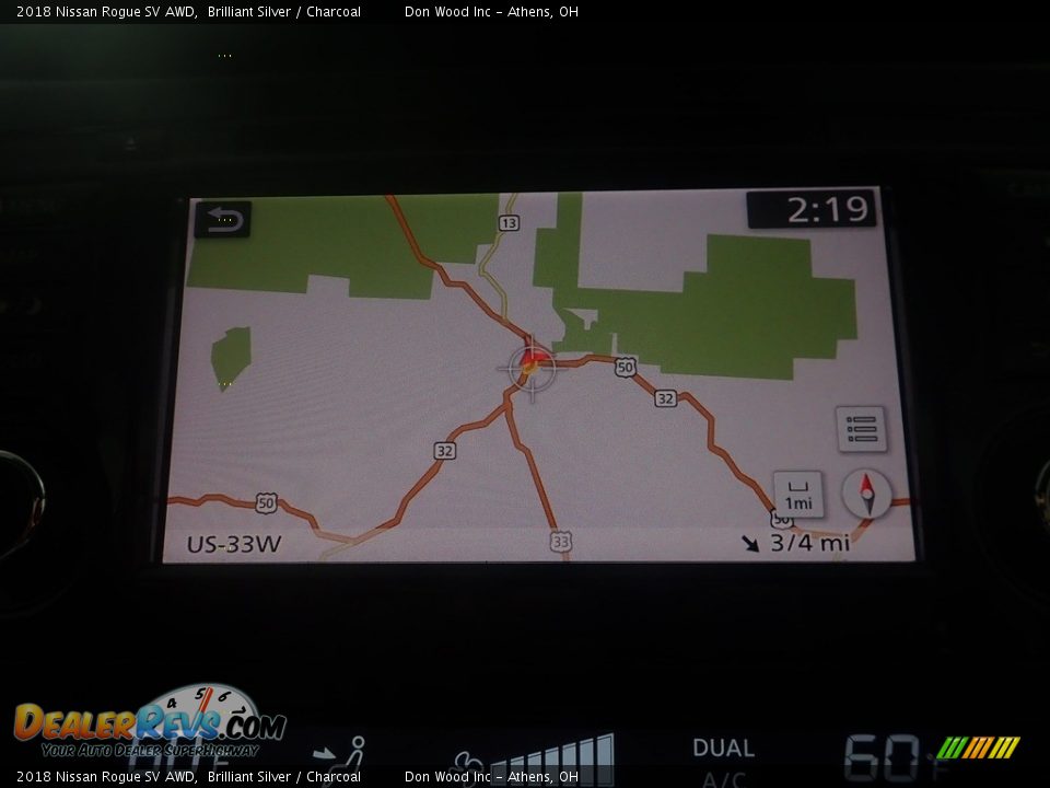 2018 Nissan Rogue SV AWD Brilliant Silver / Charcoal Photo #3