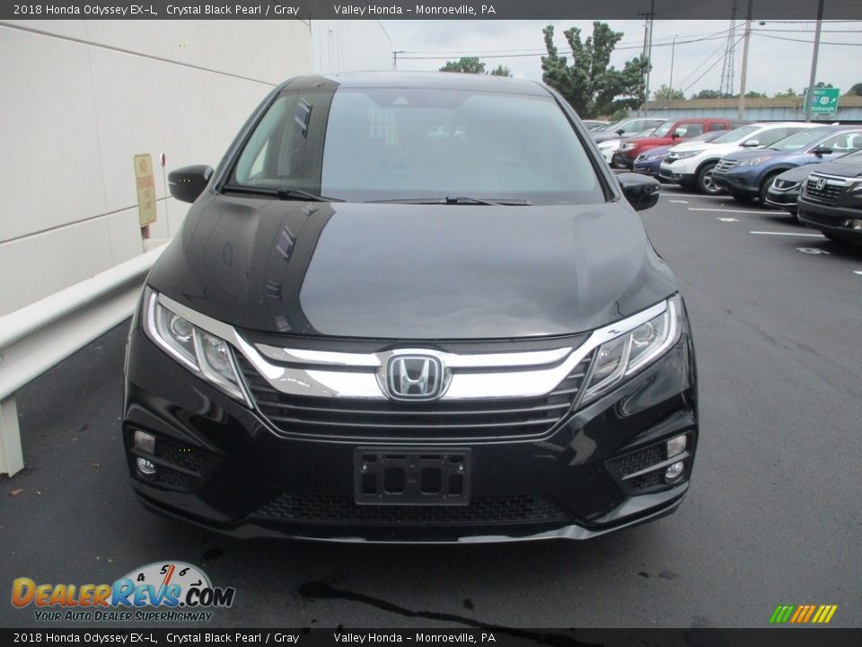 2018 Honda Odyssey EX-L Crystal Black Pearl / Gray Photo #7