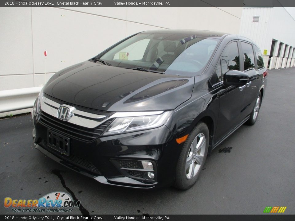 2018 Honda Odyssey EX-L Crystal Black Pearl / Gray Photo #8