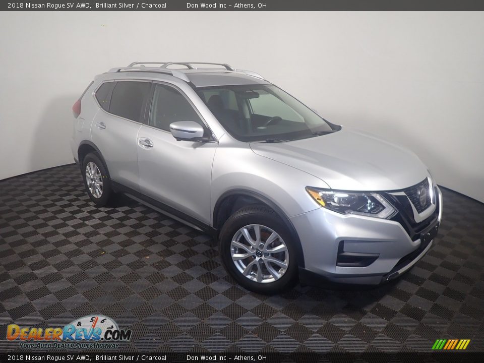 2018 Nissan Rogue SV AWD Brilliant Silver / Charcoal Photo #5