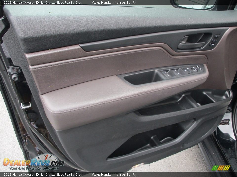 2018 Honda Odyssey EX-L Crystal Black Pearl / Gray Photo #10
