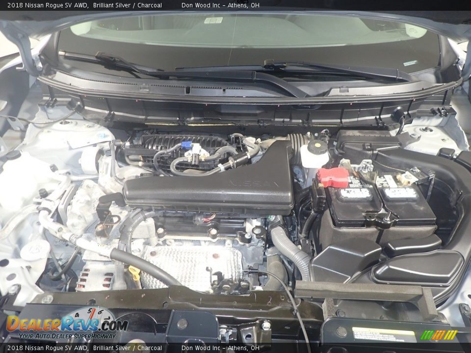 2018 Nissan Rogue SV AWD Brilliant Silver / Charcoal Photo #9