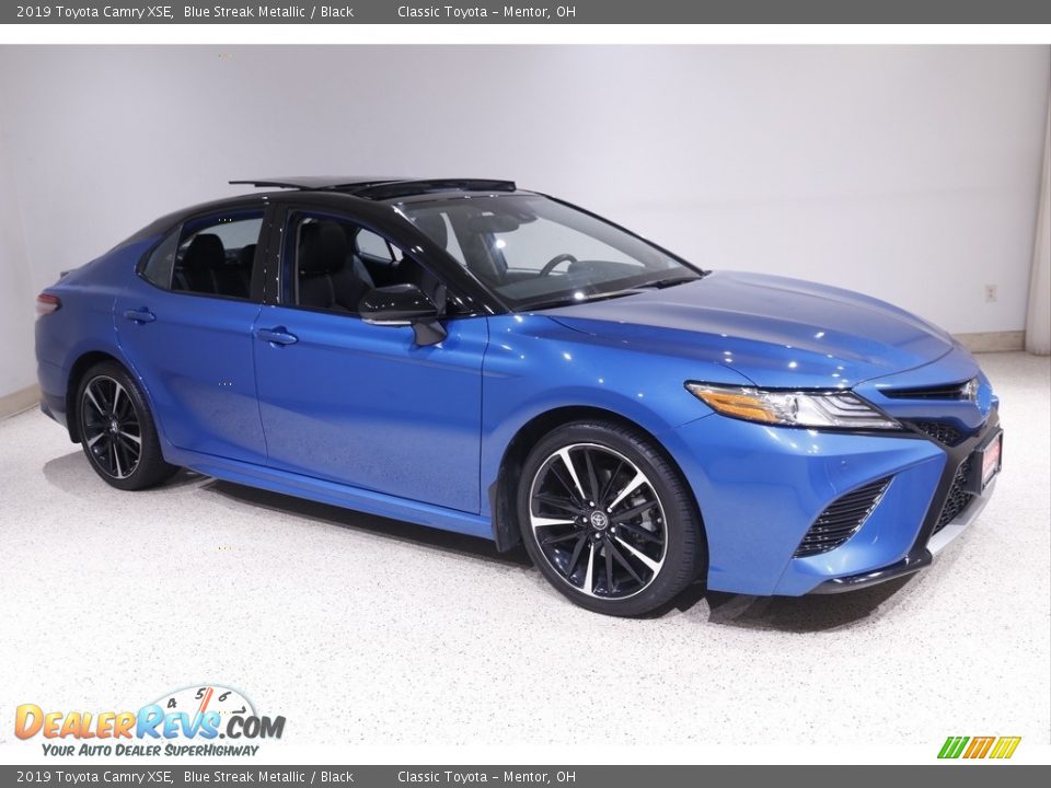 2019 Toyota Camry XSE Blue Streak Metallic / Black Photo #1