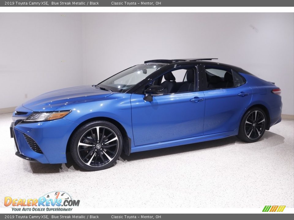 2019 Toyota Camry XSE Blue Streak Metallic / Black Photo #3