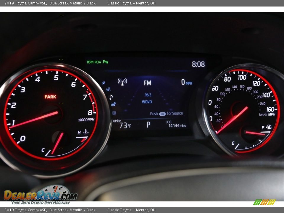 2019 Toyota Camry XSE Blue Streak Metallic / Black Photo #8