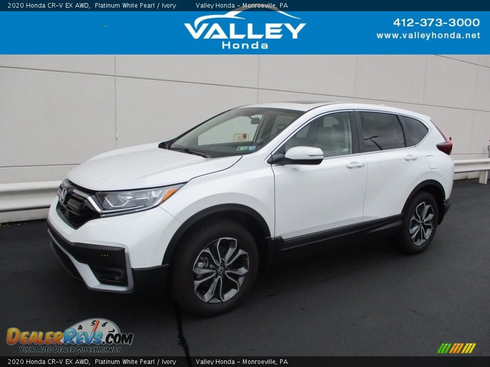 2020 Honda CR-V EX AWD Platinum White Pearl / Ivory Photo #1