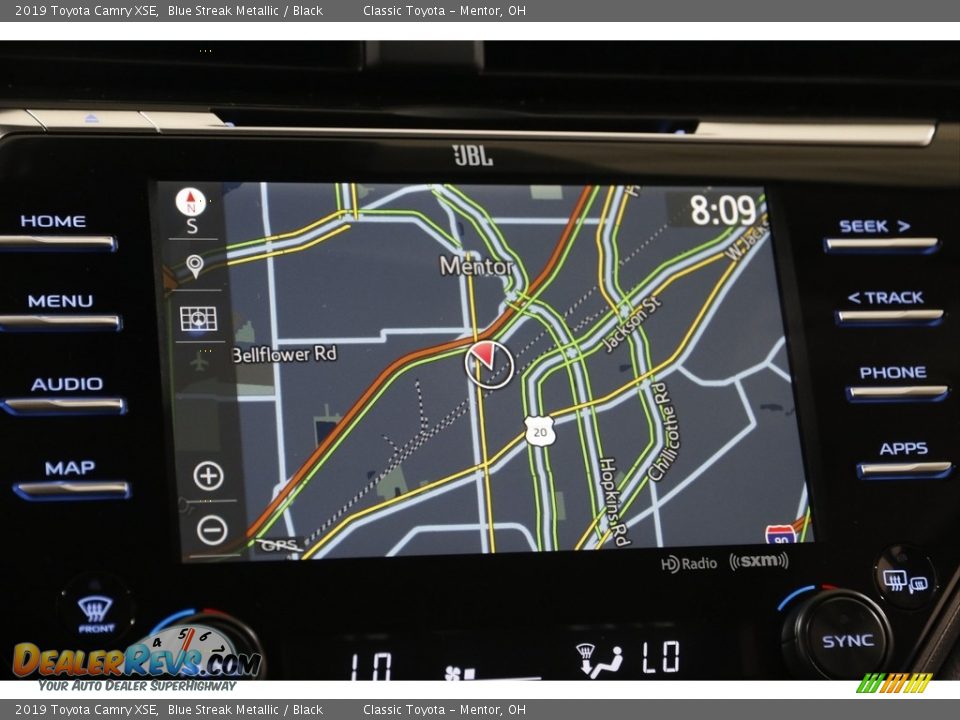 2019 Toyota Camry XSE Blue Streak Metallic / Black Photo #11