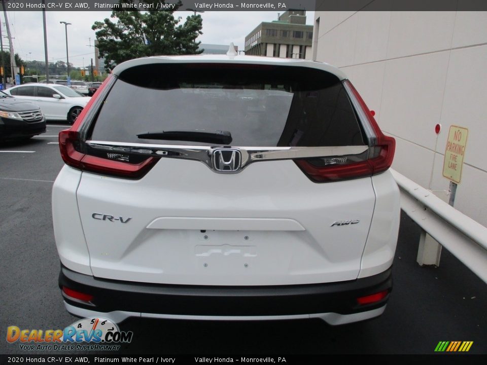 2020 Honda CR-V EX AWD Platinum White Pearl / Ivory Photo #4