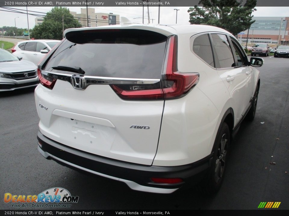 2020 Honda CR-V EX AWD Platinum White Pearl / Ivory Photo #5