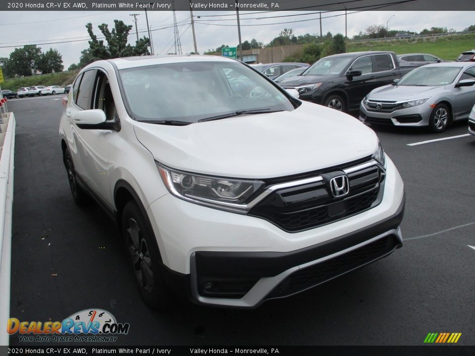 2020 Honda CR-V EX AWD Platinum White Pearl / Ivory Photo #7