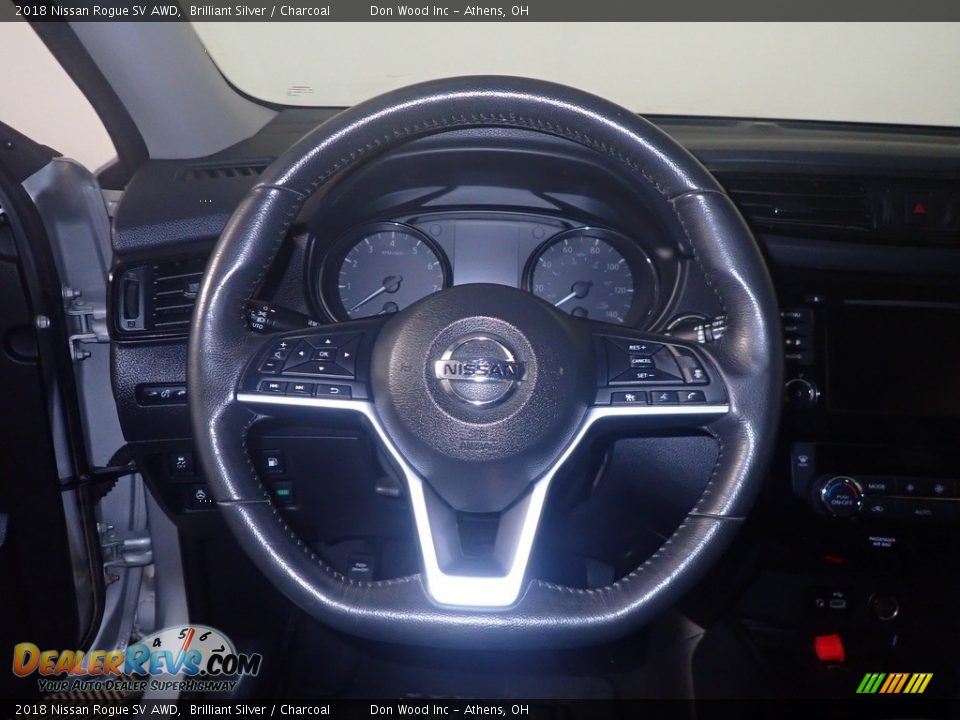 2018 Nissan Rogue SV AWD Brilliant Silver / Charcoal Photo #30