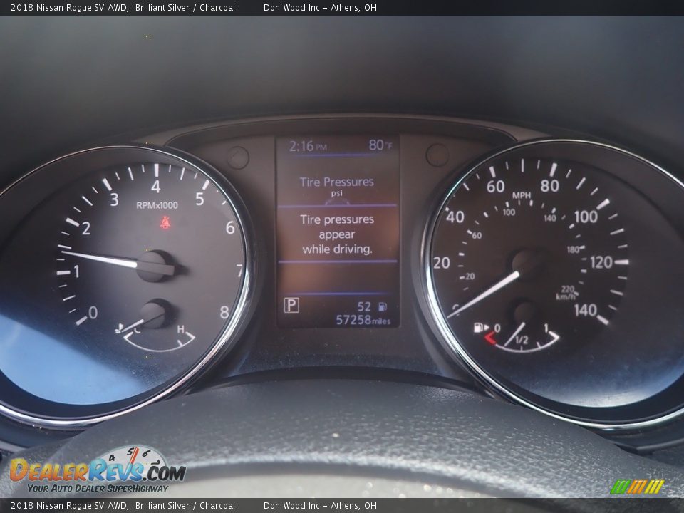2018 Nissan Rogue SV AWD Brilliant Silver / Charcoal Photo #31
