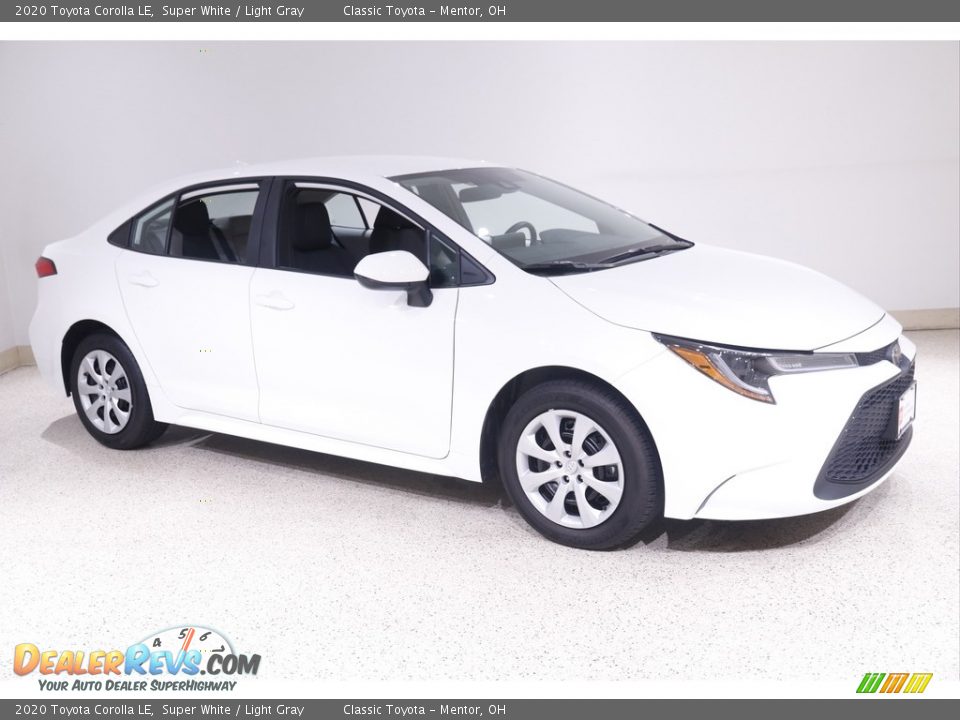 2020 Toyota Corolla LE Super White / Light Gray Photo #1