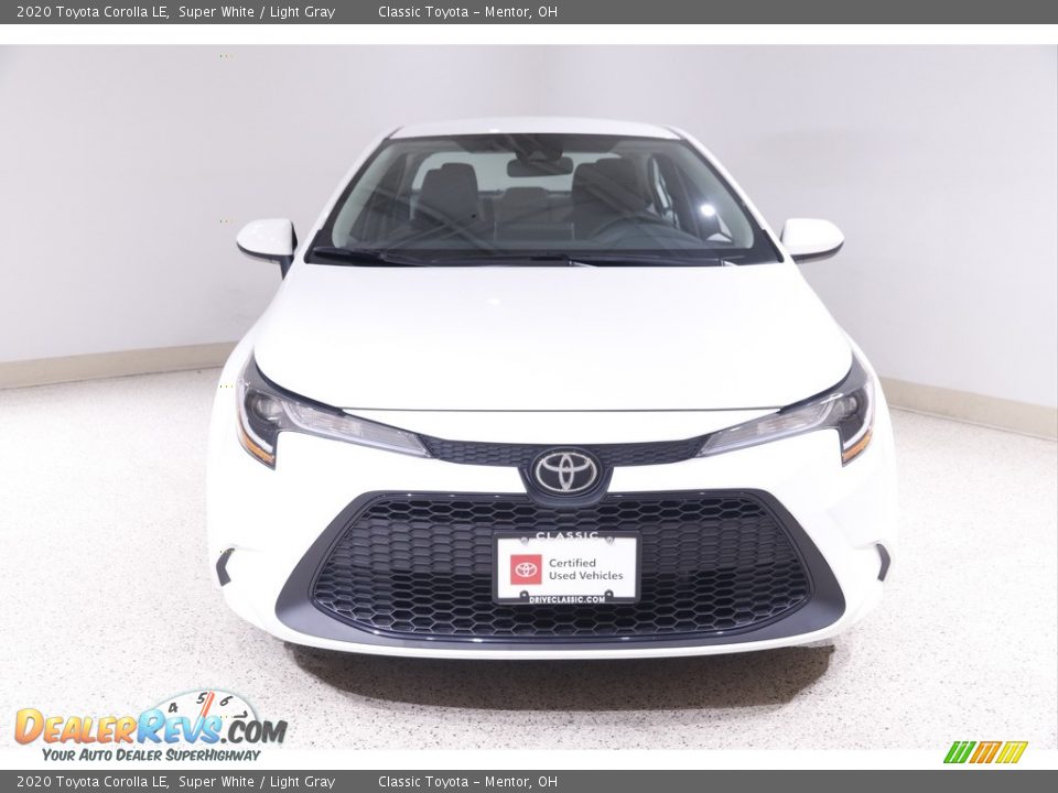 2020 Toyota Corolla LE Super White / Light Gray Photo #2