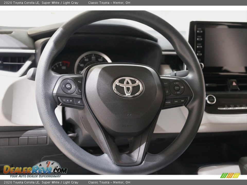 2020 Toyota Corolla LE Super White / Light Gray Photo #7