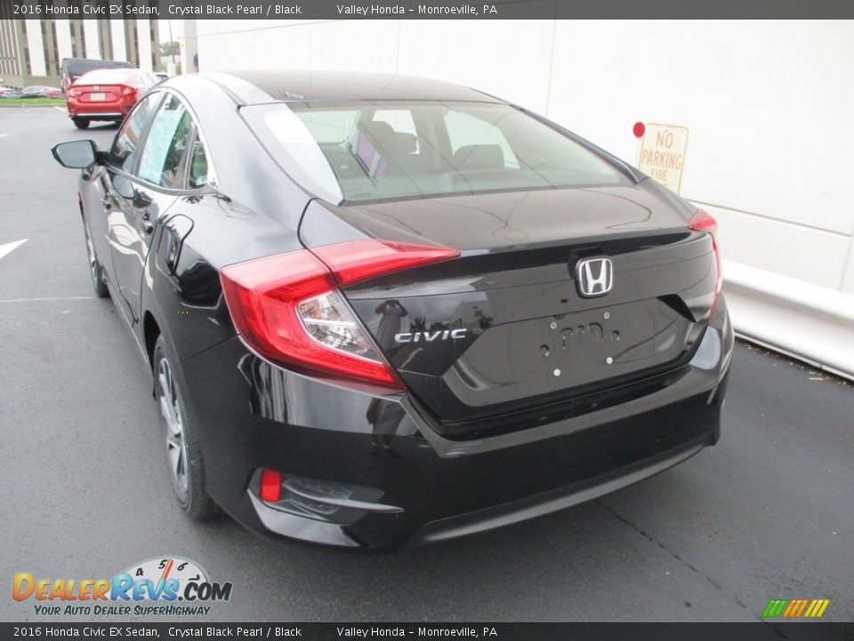 2016 Honda Civic EX Sedan Crystal Black Pearl / Black Photo #3