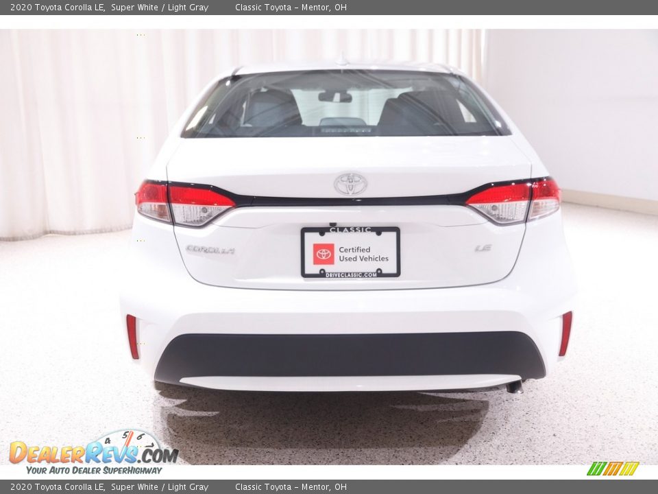 2020 Toyota Corolla LE Super White / Light Gray Photo #16