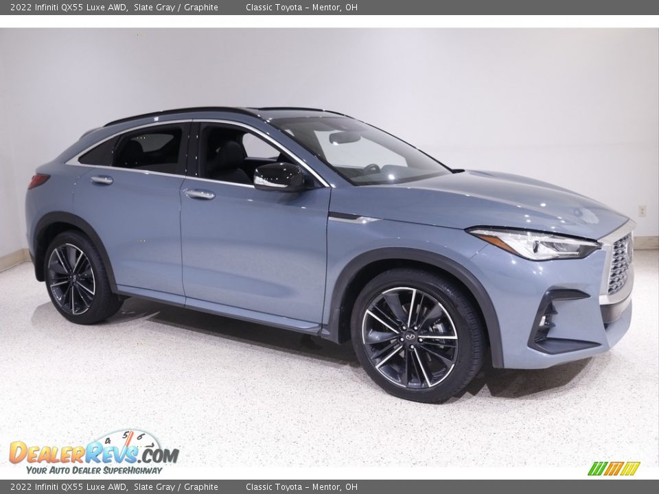 Front 3/4 View of 2022 Infiniti QX55 Luxe AWD Photo #1