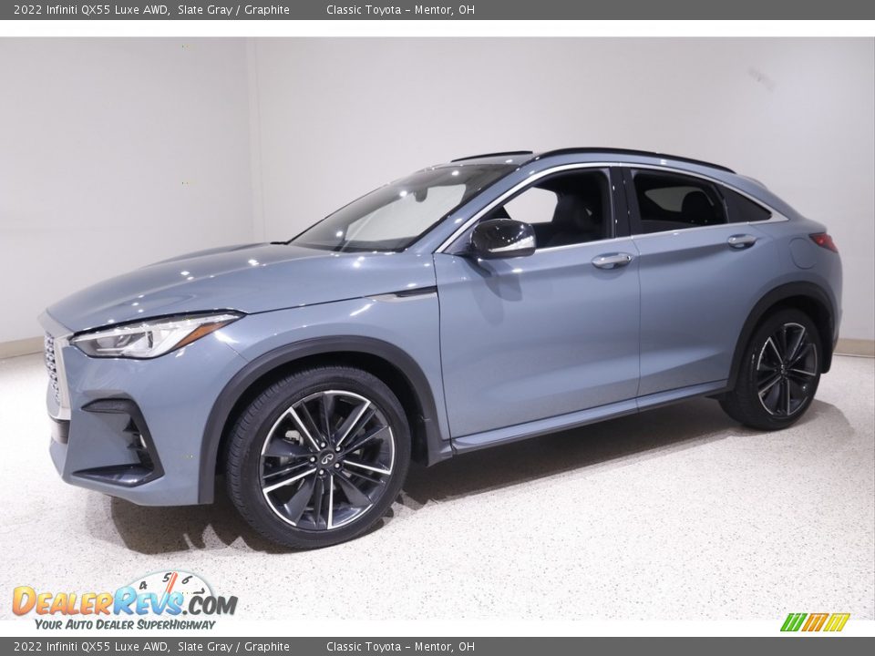 Slate Gray 2022 Infiniti QX55 Luxe AWD Photo #3