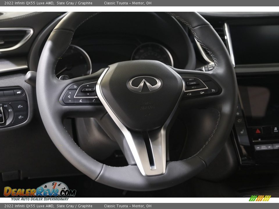 2022 Infiniti QX55 Luxe AWD Steering Wheel Photo #7