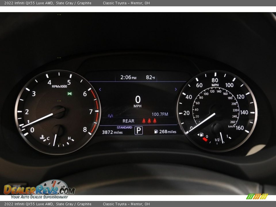 2022 Infiniti QX55 Luxe AWD Gauges Photo #8