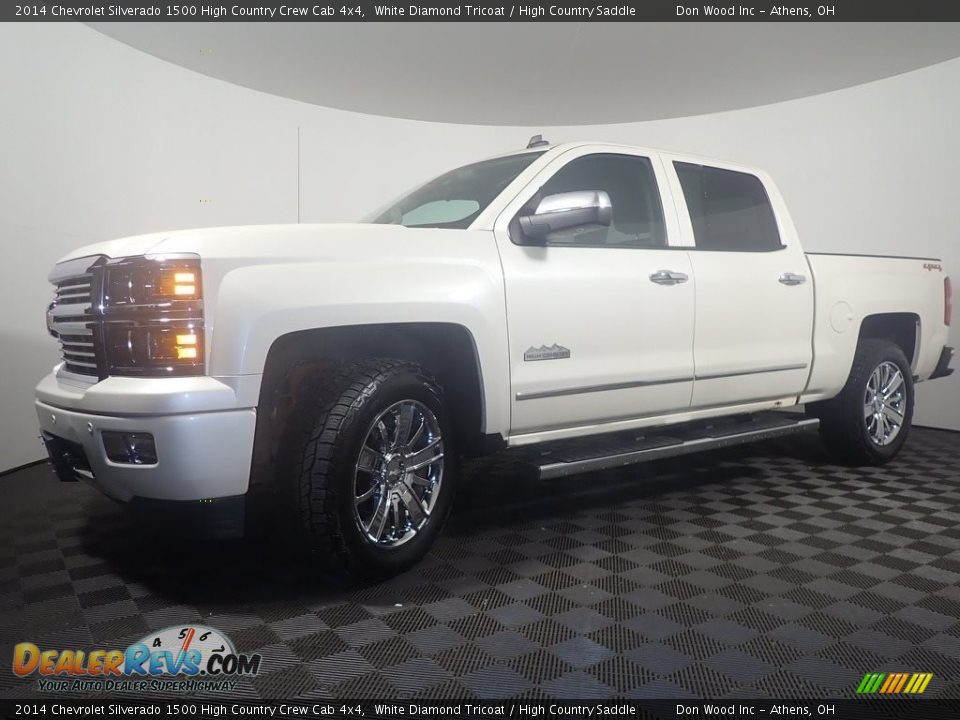 2014 Chevrolet Silverado 1500 High Country Crew Cab 4x4 White Diamond Tricoat / High Country Saddle Photo #9