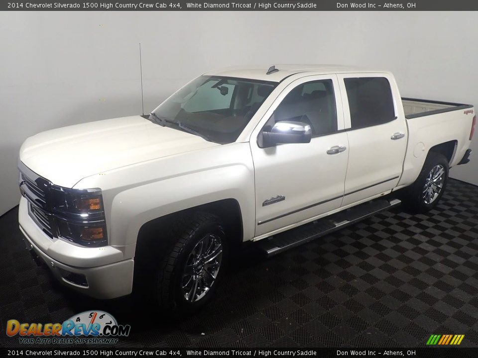 2014 Chevrolet Silverado 1500 High Country Crew Cab 4x4 White Diamond Tricoat / High Country Saddle Photo #10