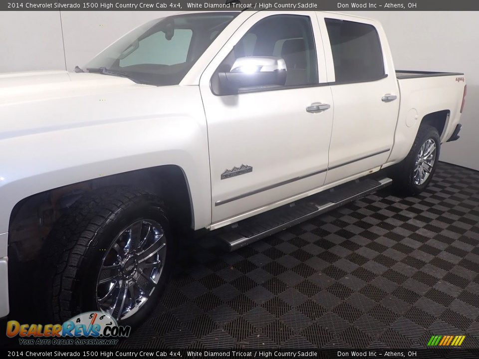 2014 Chevrolet Silverado 1500 High Country Crew Cab 4x4 White Diamond Tricoat / High Country Saddle Photo #11