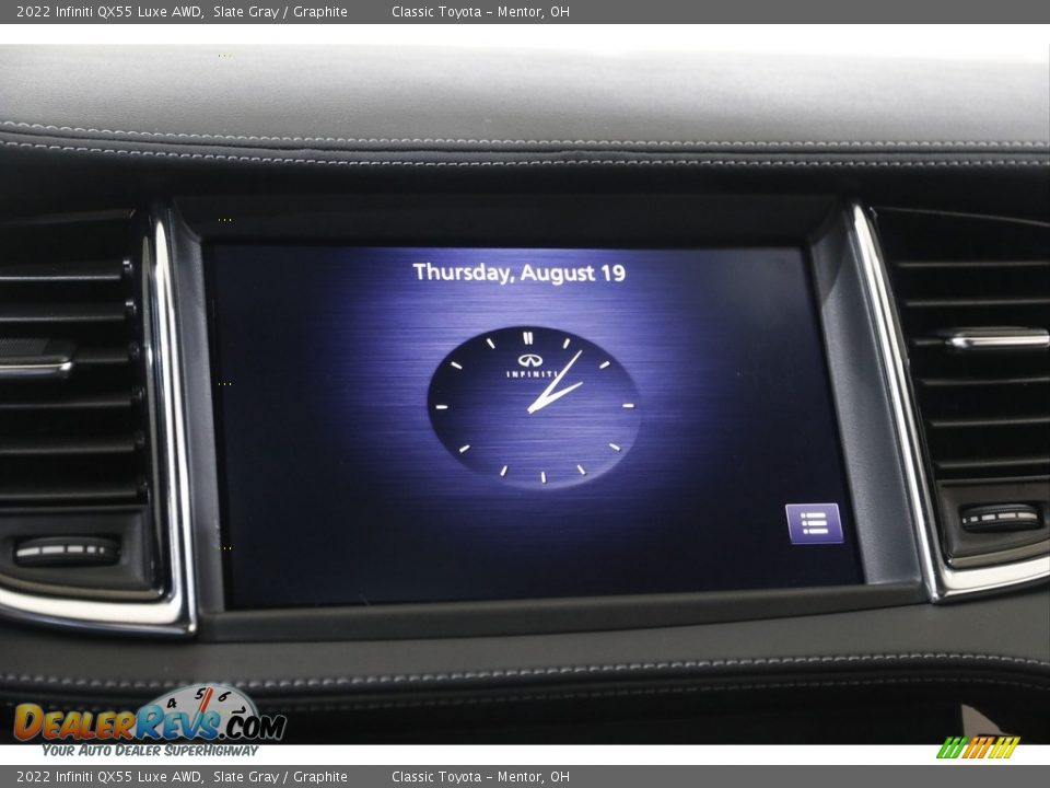 2022 Infiniti QX55 Luxe AWD Slate Gray / Graphite Photo #13