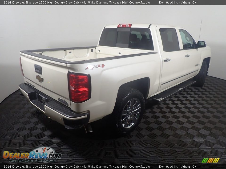 2014 Chevrolet Silverado 1500 High Country Crew Cab 4x4 White Diamond Tricoat / High Country Saddle Photo #17