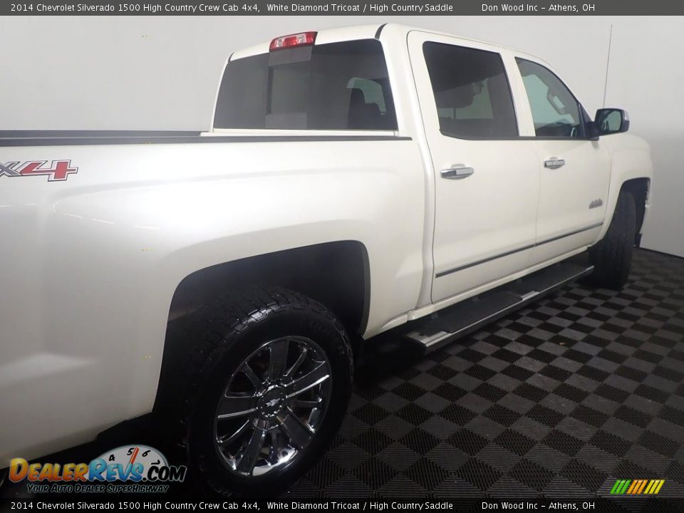 2014 Chevrolet Silverado 1500 High Country Crew Cab 4x4 White Diamond Tricoat / High Country Saddle Photo #19