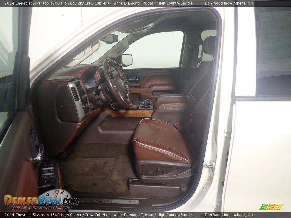 2014 Chevrolet Silverado 1500 High Country Crew Cab 4x4 White Diamond Tricoat / High Country Saddle Photo #22