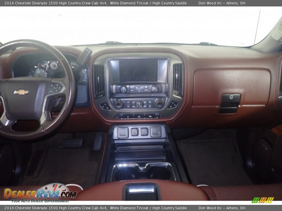 2014 Chevrolet Silverado 1500 High Country Crew Cab 4x4 White Diamond Tricoat / High Country Saddle Photo #25