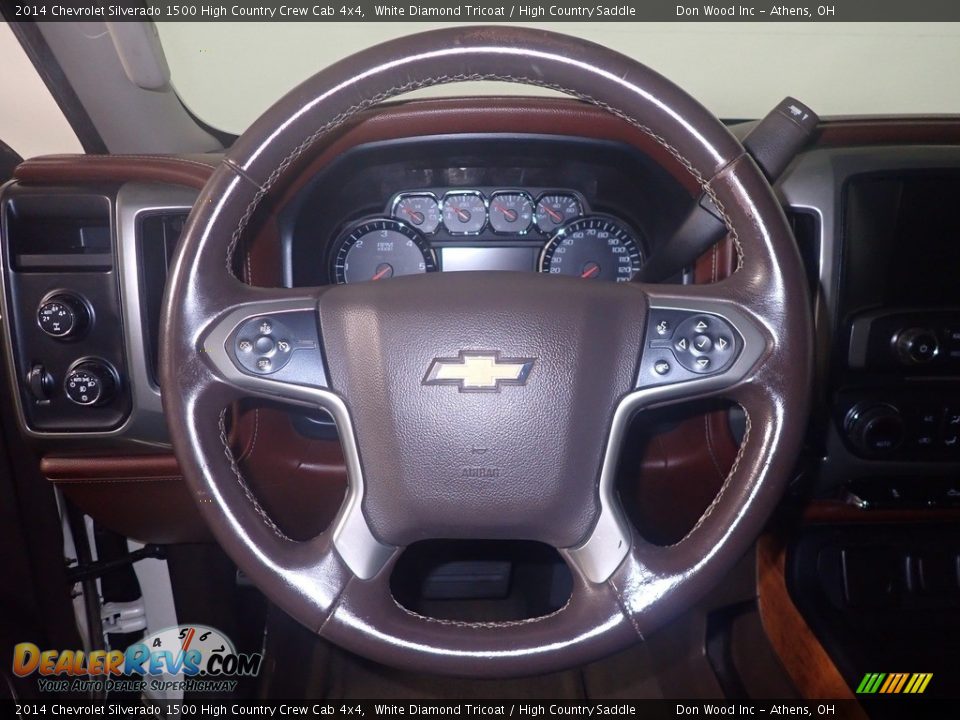 2014 Chevrolet Silverado 1500 High Country Crew Cab 4x4 White Diamond Tricoat / High Country Saddle Photo #27