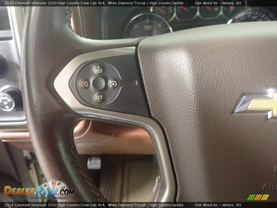 2014 Chevrolet Silverado 1500 High Country Crew Cab 4x4 White Diamond Tricoat / High Country Saddle Photo #29