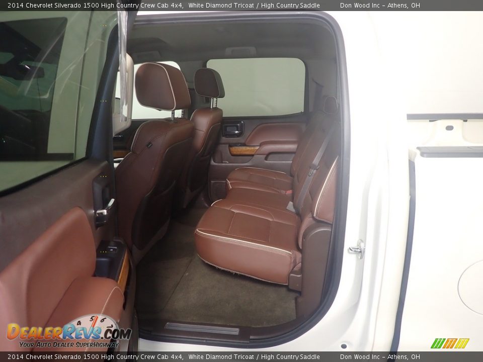 2014 Chevrolet Silverado 1500 High Country Crew Cab 4x4 White Diamond Tricoat / High Country Saddle Photo #35